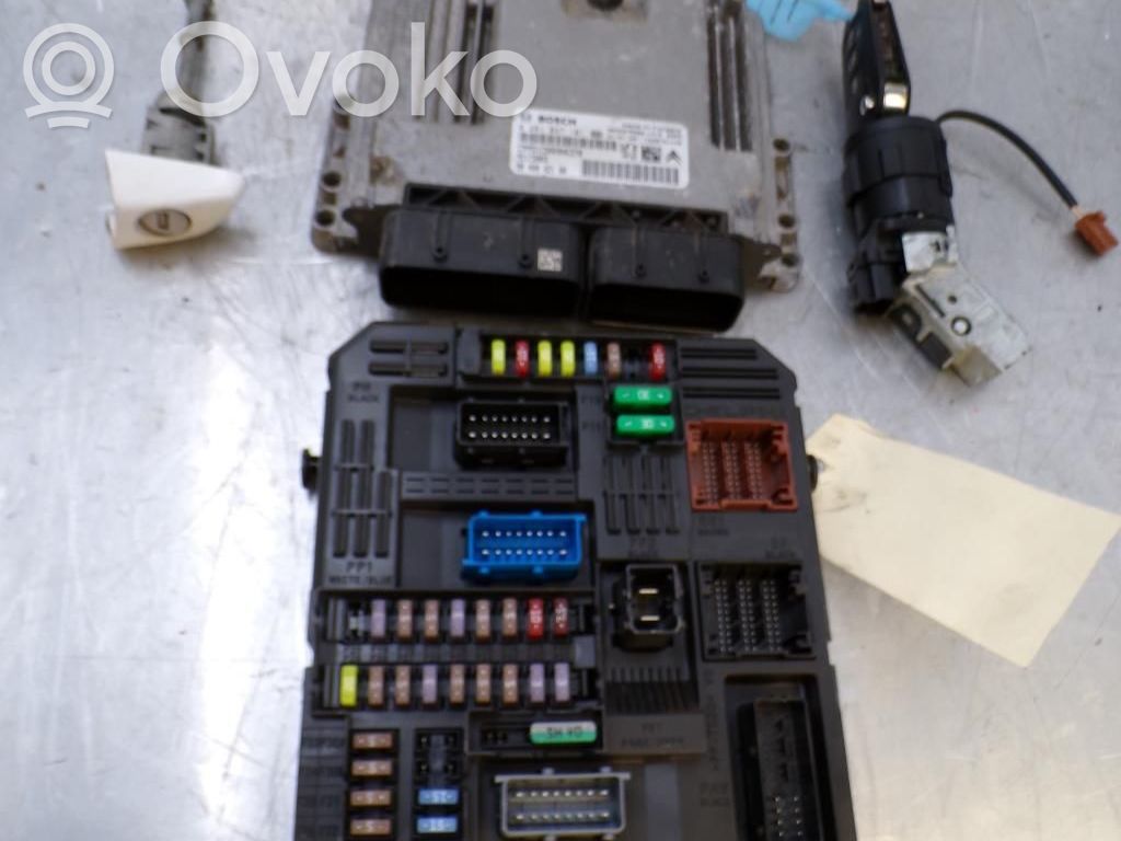Citroen C3 Juego de cerradura y set ECU del motor 
