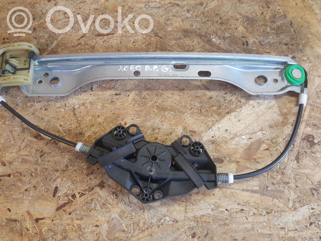 Volvo XC60 Mechanizm podnoszenia szyby tylnej bez silnika 