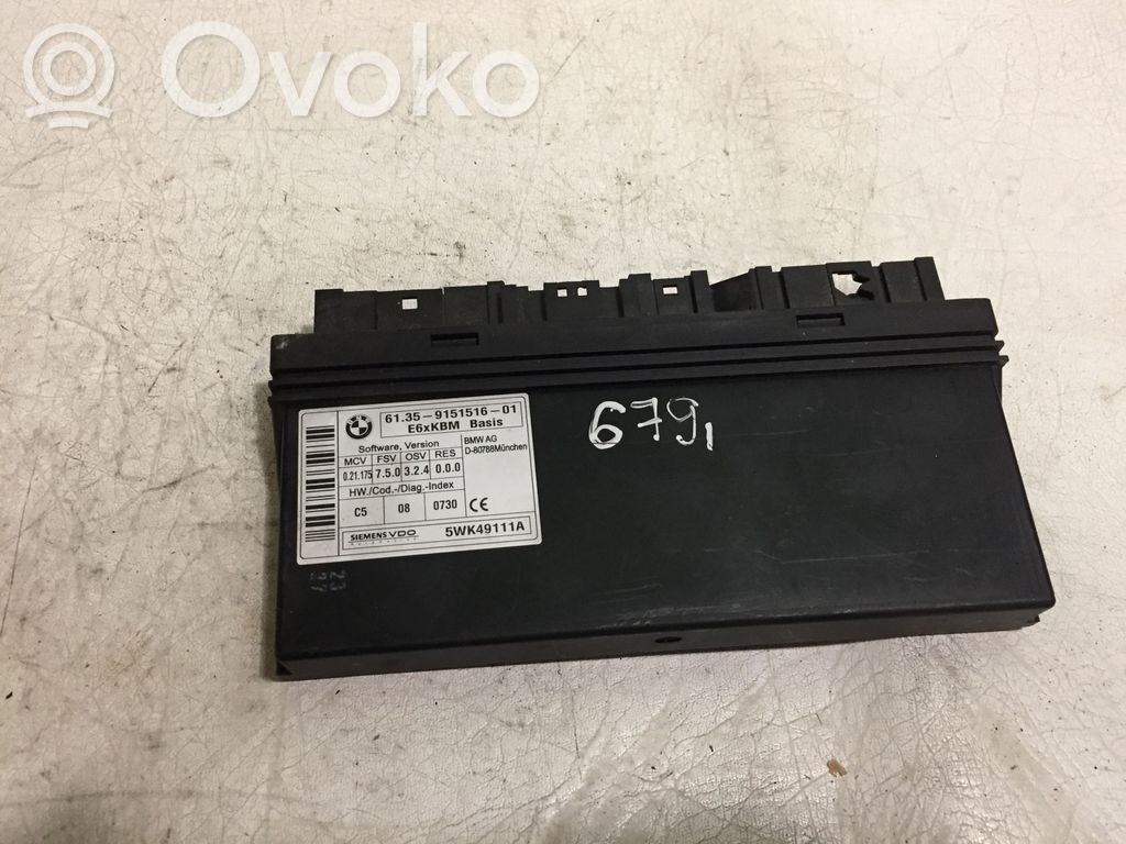 BMW 5 E60 E61 Module confort 