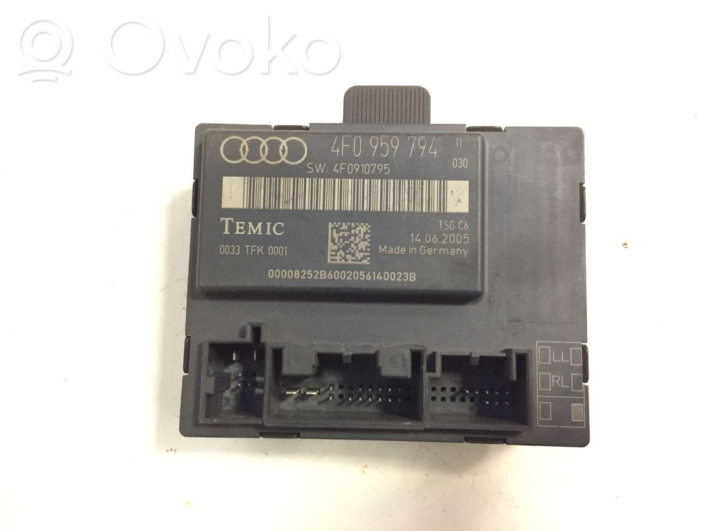 Unité de commande module de porte   4F0959794,4F0910795