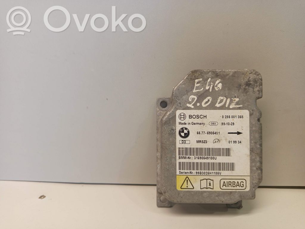 BMW 3 E46 Airbag control unit/module 