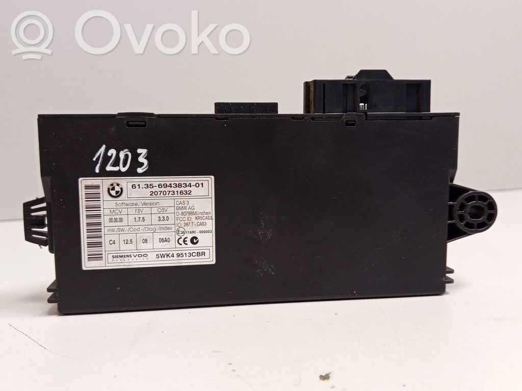 BMW 5 E60 E61 CAS vadības bloka modulis 