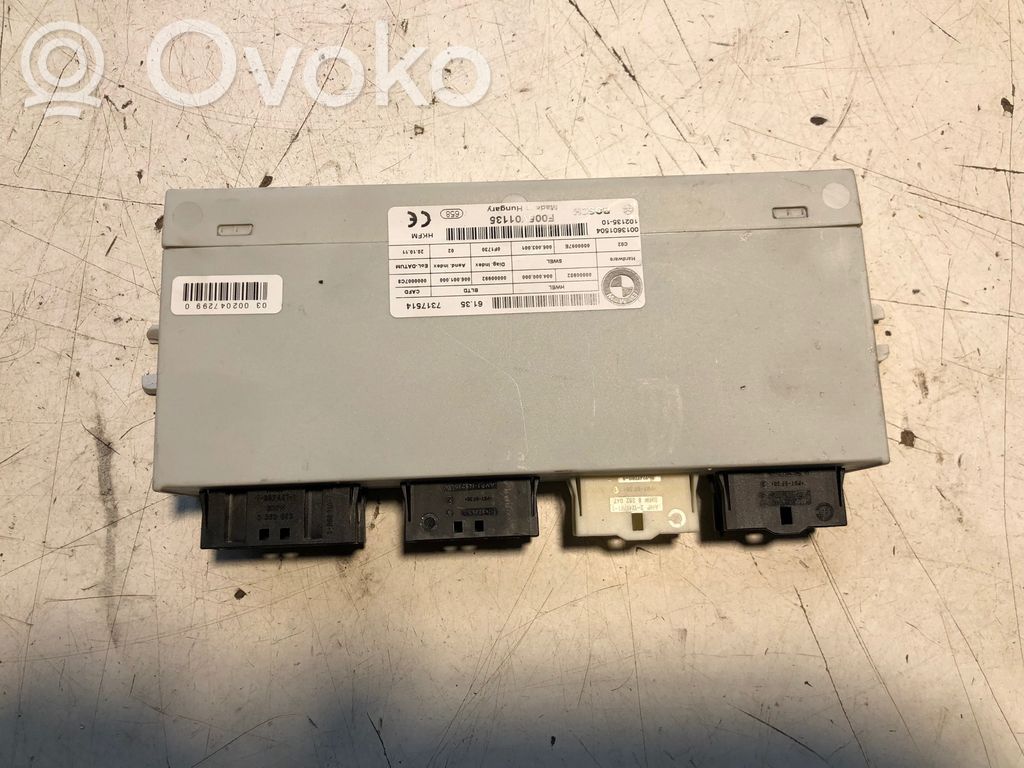 BMW 5 F10 F11 Sterownik / Moduł elektrycznej klapy tylnej / bagażnika 