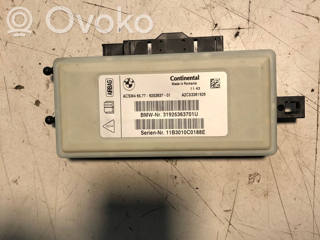 Sterownik / Moduł Airbag   9253637,A2C53361926,11B3010C0188E