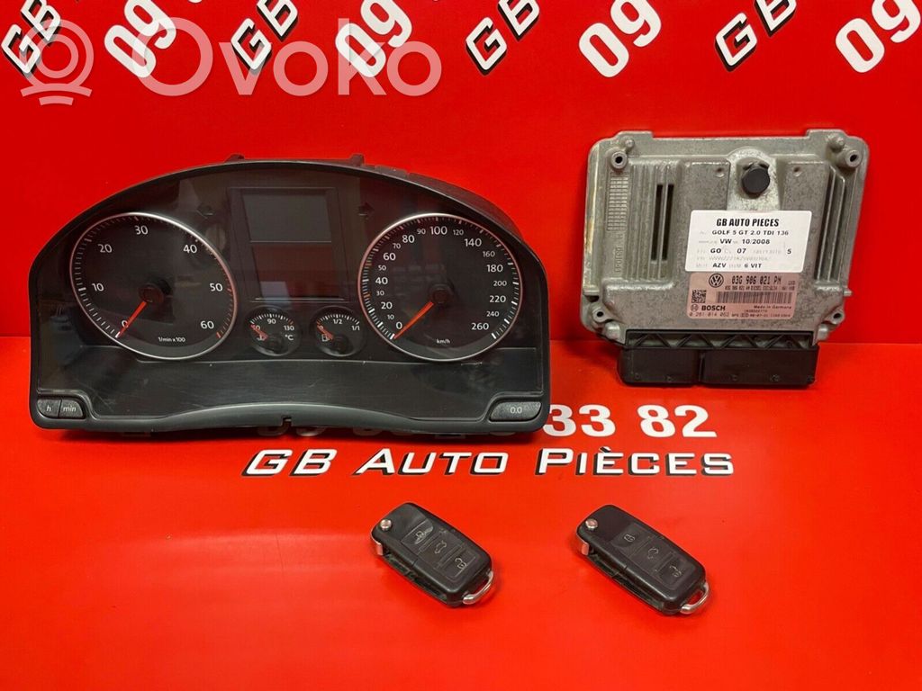 Volkswagen Golf V Engine ECU kit and lock set 