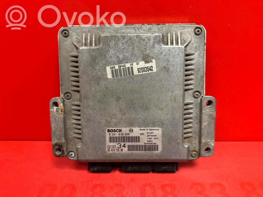 Peugeot 607 Engine control unit/module 