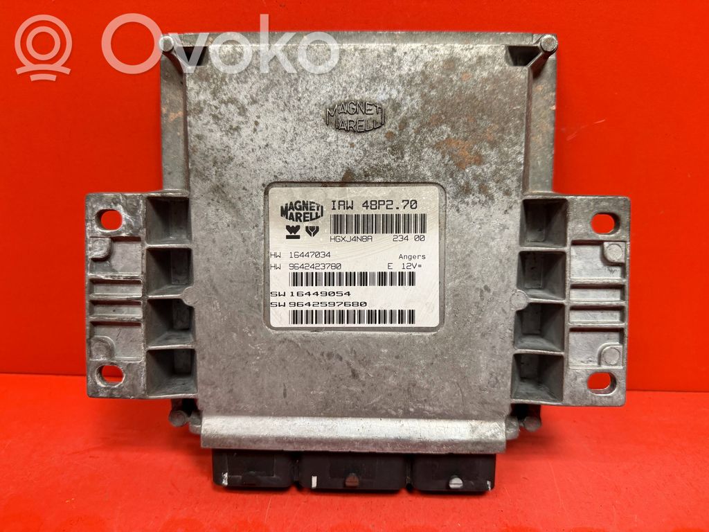 Engine control unit/module   IAW48P270,9642597680,9642423780