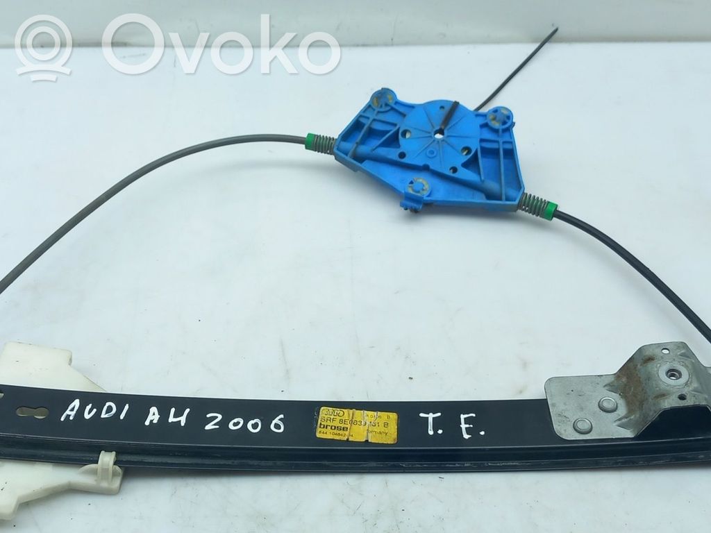 Audi A4 S4 B7 8E 8H Mechanizm podnoszenia szyby tylnej bez silnika 