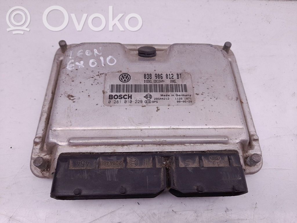 Moottorin ohjainlaite/moduuli   038906012BT,0281010229