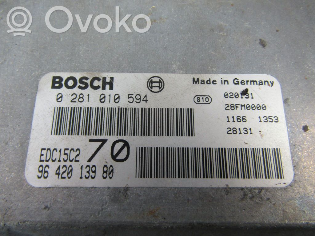 Peugeot 206 CC Engine control unit/module ECU 