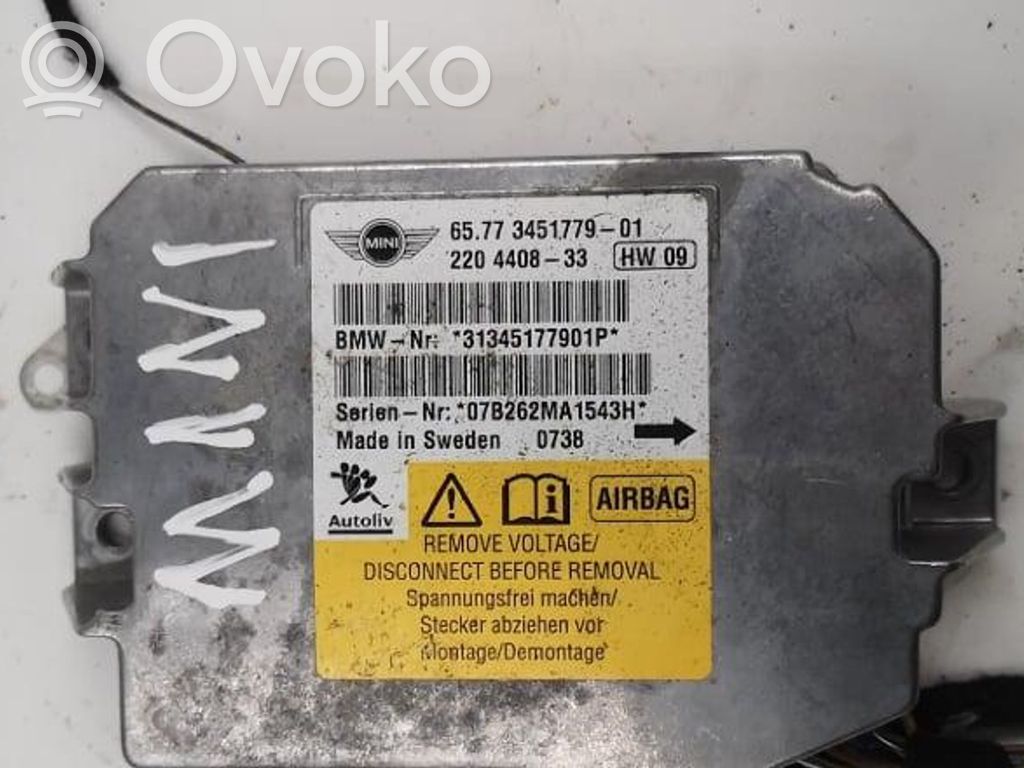Mini One - Cooper Coupe R56 Airbag control unit/module 