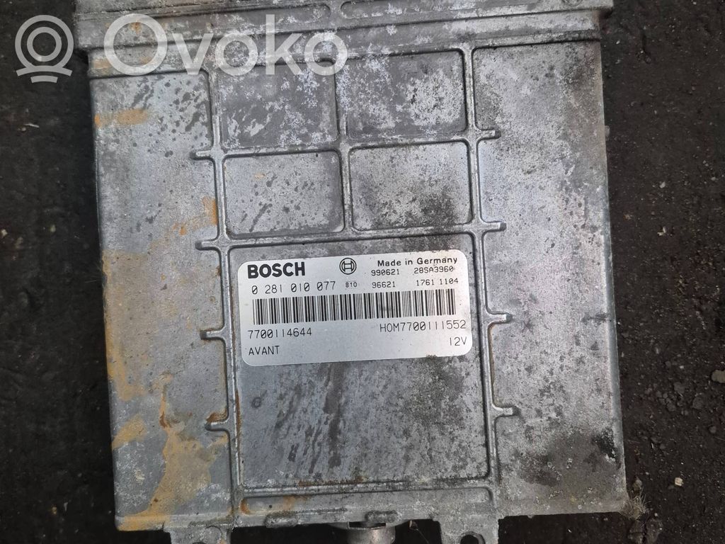 Engine control unit/module   28SA3960,7700114644,0281010077