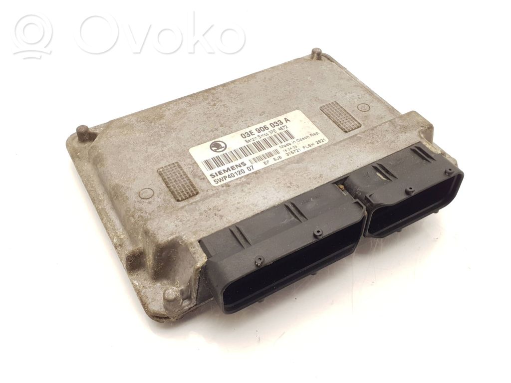 Engine control unit/module   03E906033A,5WP4012007,3PE4672