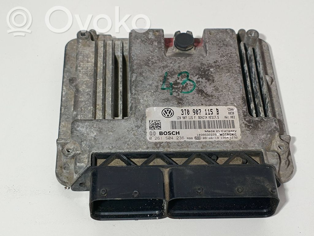 Engine control unit/module   3T0907115B,1Z0907115F,0261S04236