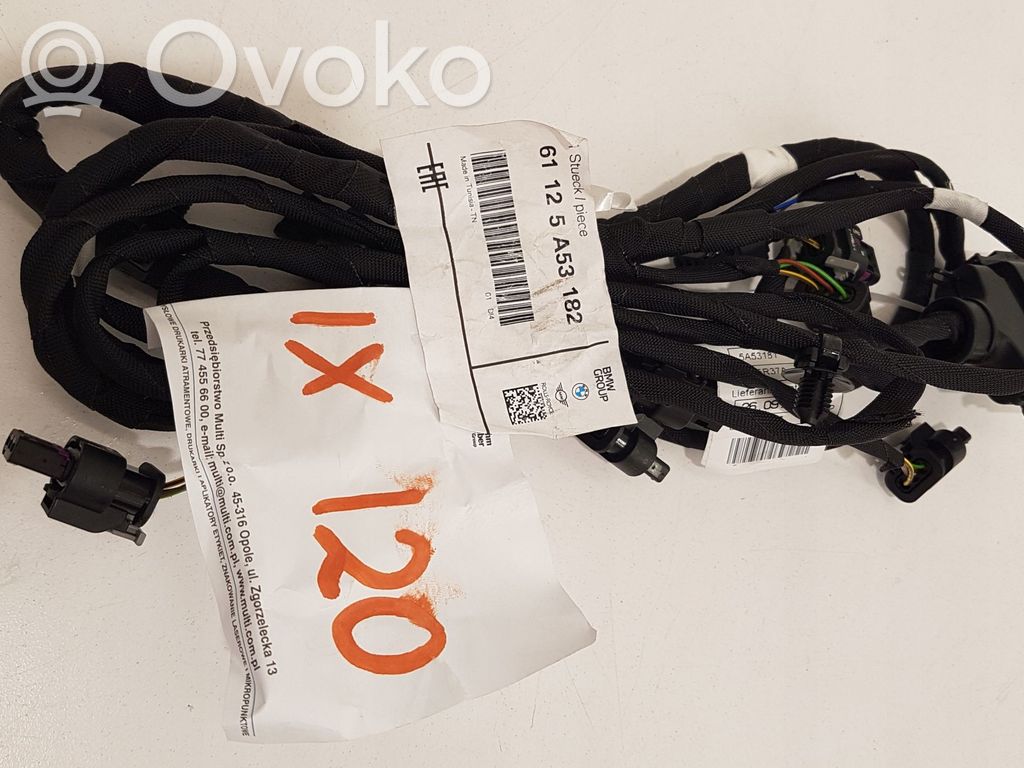BMW iX Cableado del sensor de aparcamiento (PDC) 
