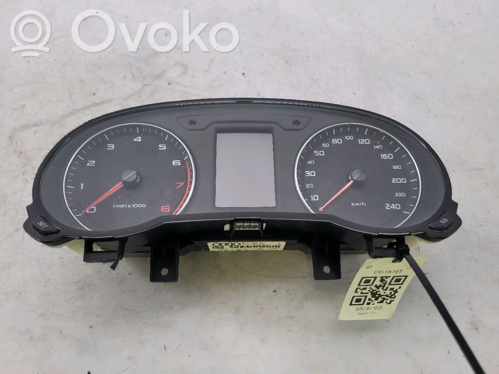 Audi A1 Velocímetro (tablero de instrumentos) 