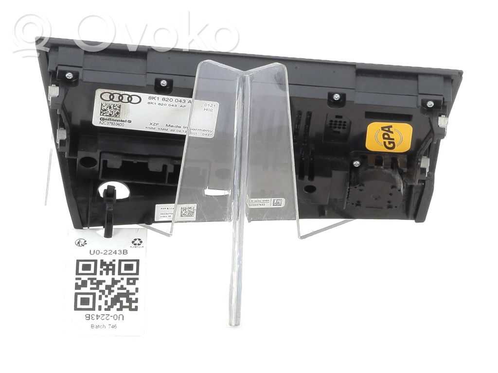Unitate control climatizare   8K1820043ASXZF,U02243B