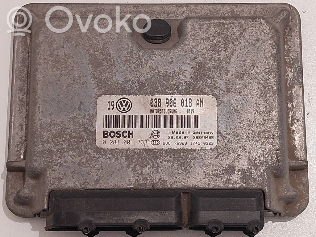 Engine control unit/module   038906018AN,28SA3455,0281001733