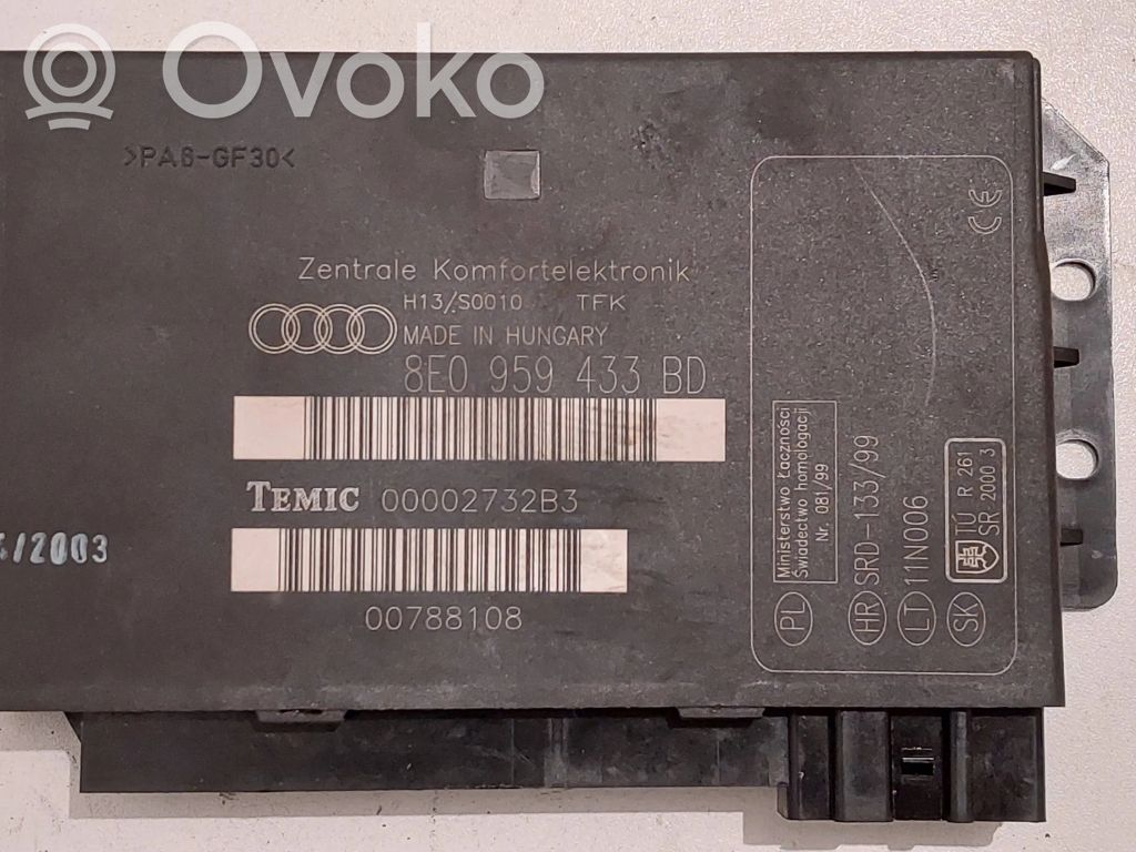Audi A4 S4 B6 8E 8H Module confort 