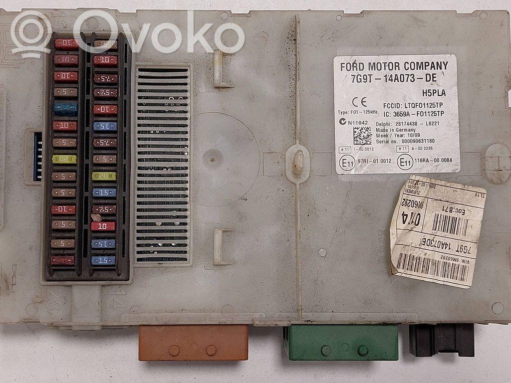 Fuse module   7G9T14A073DE,28174438,LTQF01125TP,3659AF01125TP