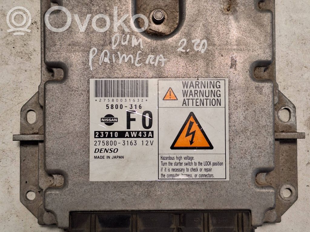 Nissan Primera Engine control unit/module 