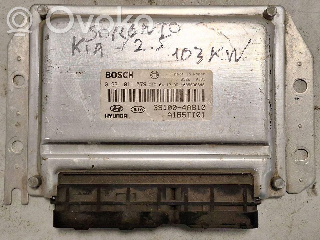 Engine control unit/module   1039S06648,85220183,0281011579,391004A810,A1B5TI01