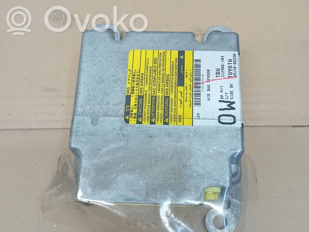 Toyota Yaris Airbag deployment crash/impact sensor 