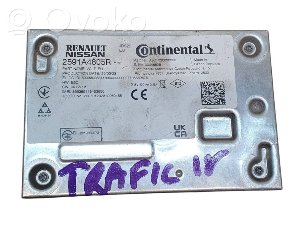 Renault Trafic III (X82) GPS navigation control unit/module 