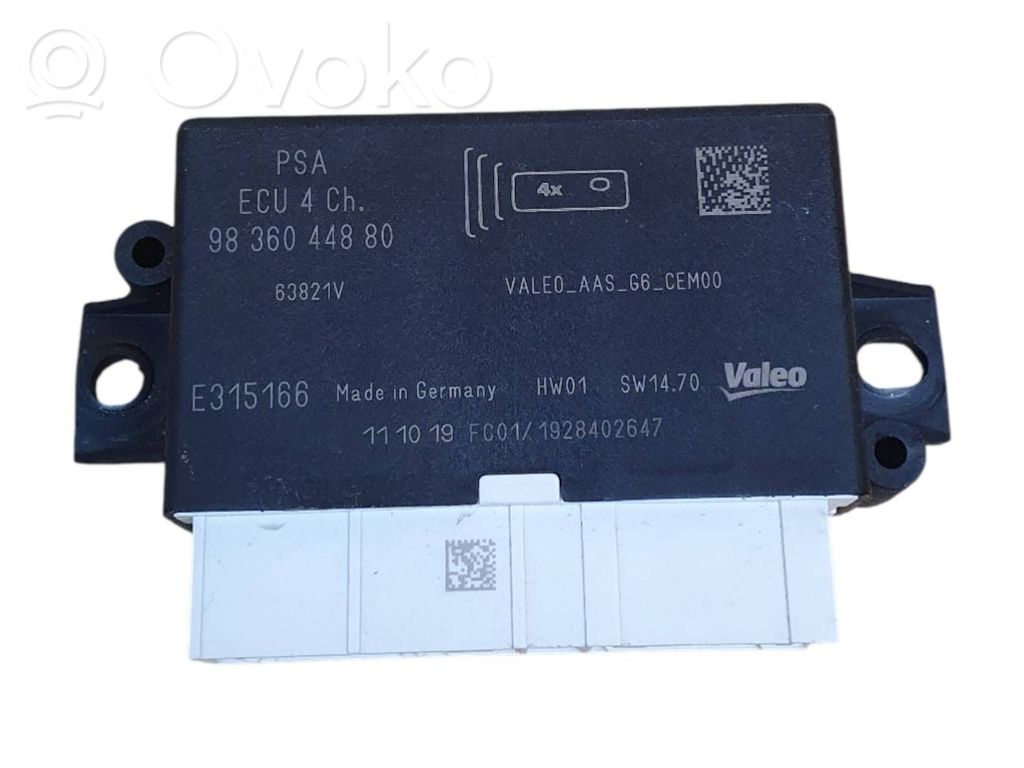 Citroen Berlingo Parking PDC control unit/module 