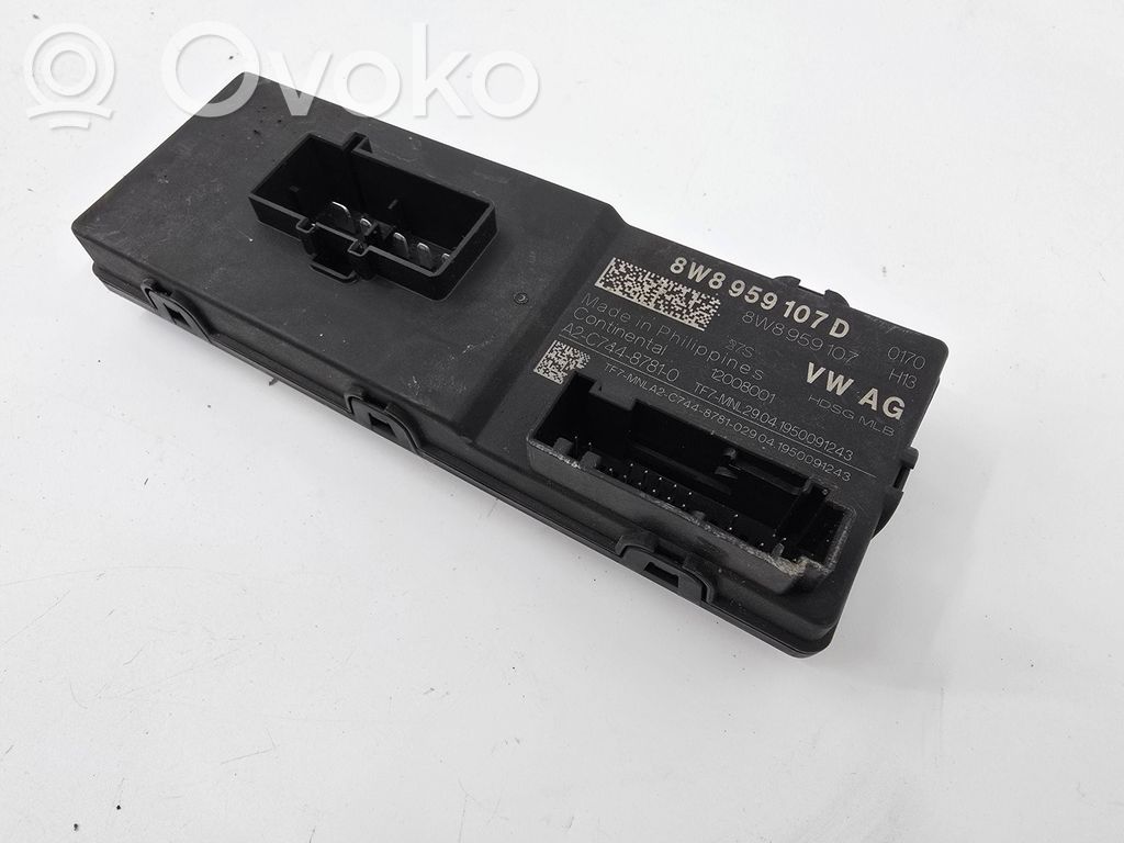 Unité de commande / module de hayon   8W8959107D,8W8959107,A2C74487810