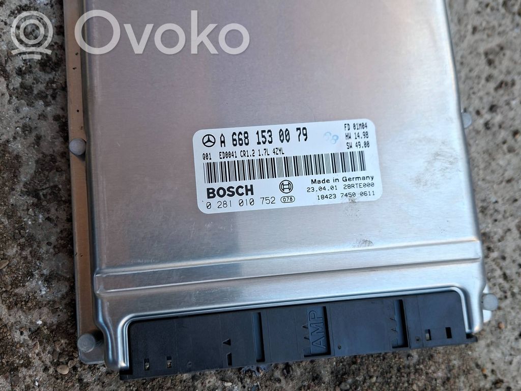 Mercedes-Benz A W168 Engine control unit/module 