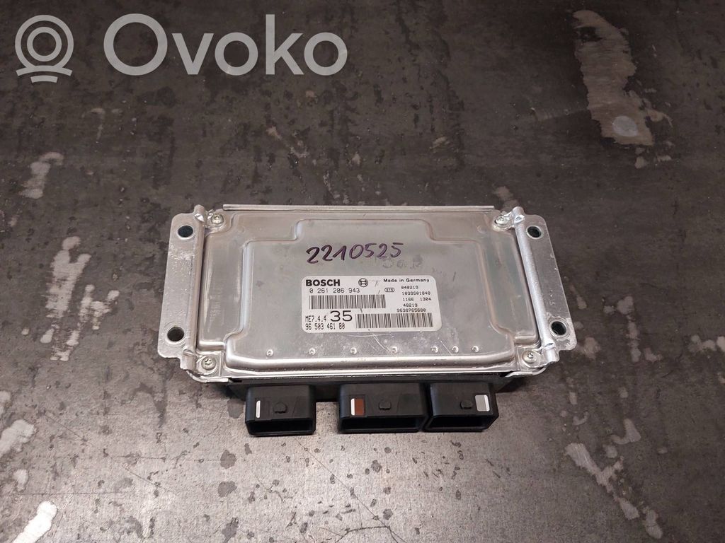 Engine control unit/module   9650346180,0261206943,9638765680