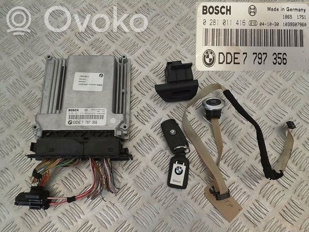 BMW 1 E81 E87 Engine ECU kit and lock set 
