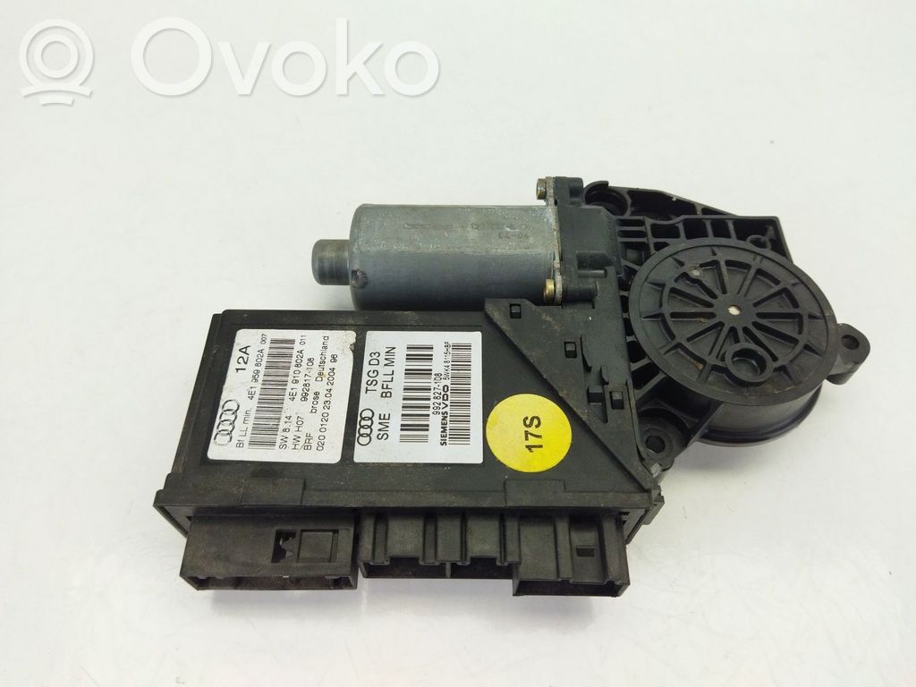 Audi A8 S8 D4 4H Etuoven ikkunan nostomoottori 