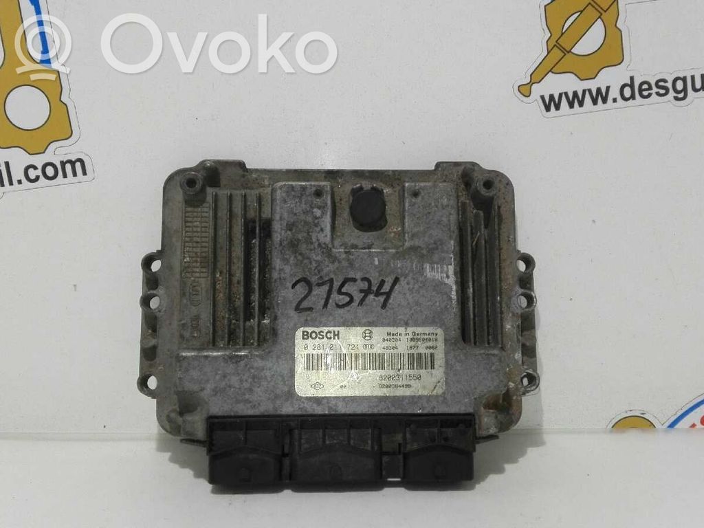 Unidad de control/módulo del motor   8200311550,21574