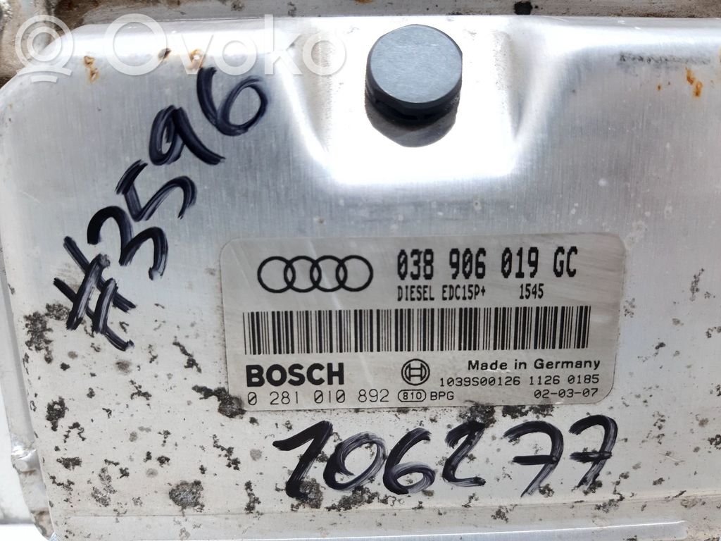 Engine control unit/module   038906019GC,106277