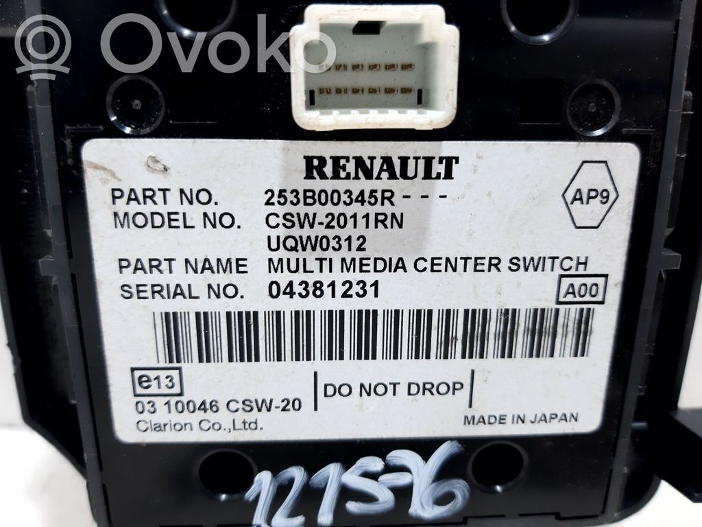 Interruptor de control multifunción   253B00345R,121576