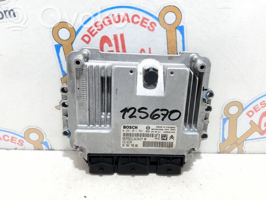 Unidad de control/módulo del motor   9658274580,125670