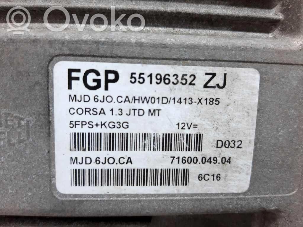 Opel Corsa C Centralina/modulo del motore 