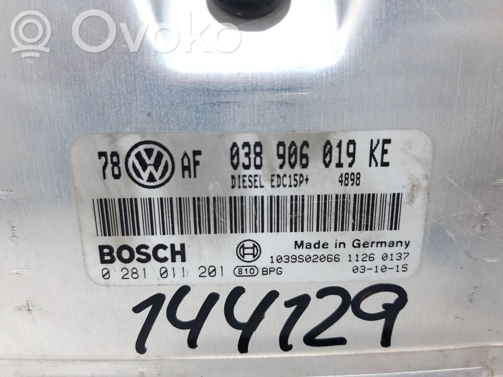 Engine control unit/module   038906019KE,144129