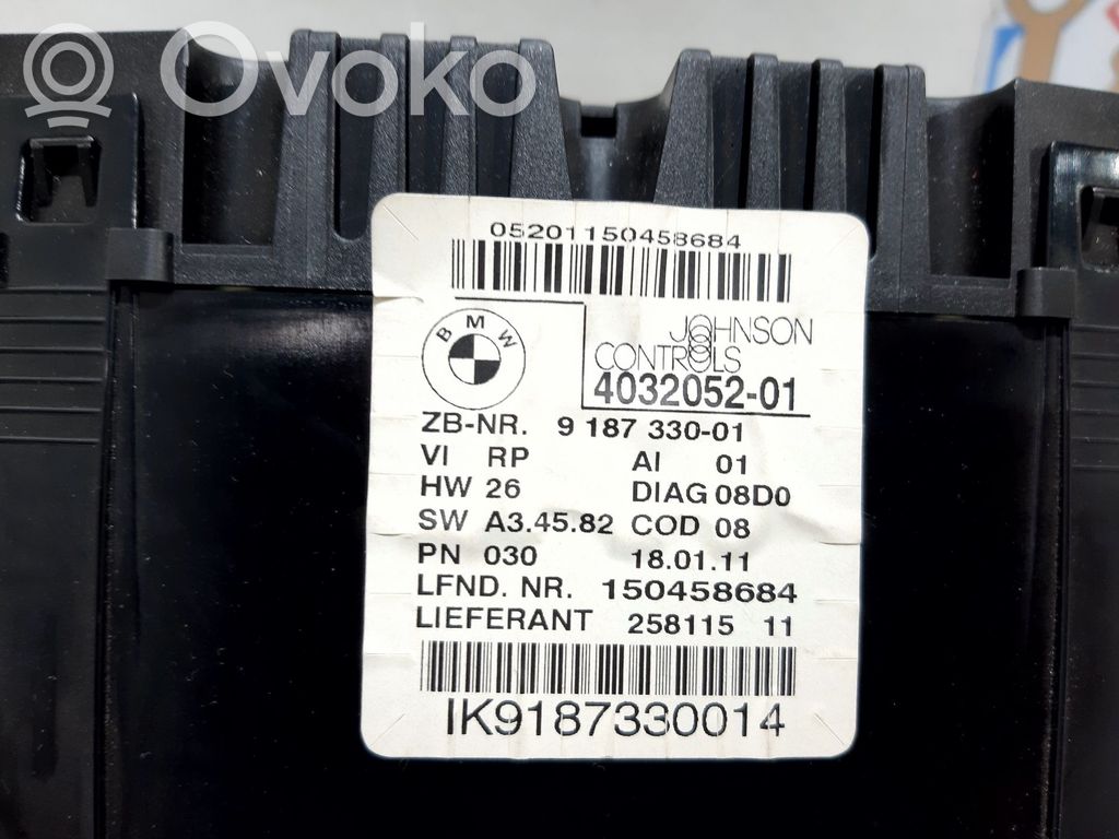 BMW 1 F20 F21 Speedometer (instrument cluster) 