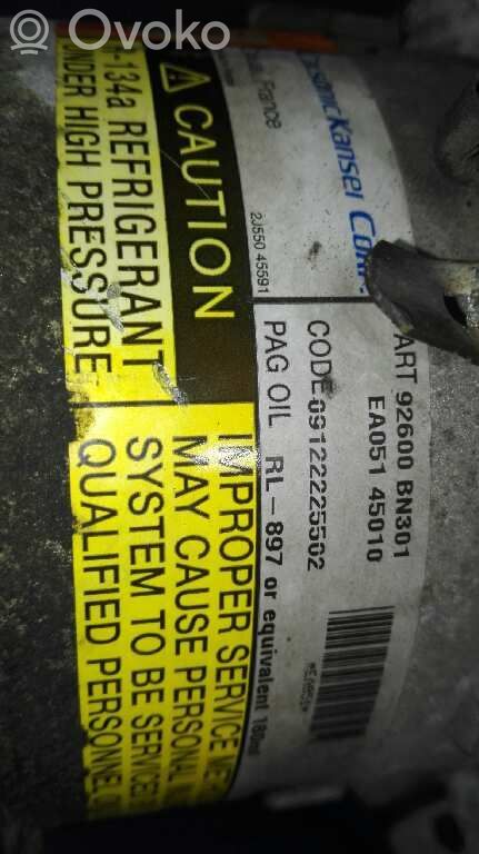 Nissan Almera N16 Gaisa kondicioniera kompresors (sūknis) 