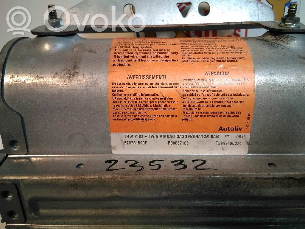 Volvo S40, V40 Airbag de passager 