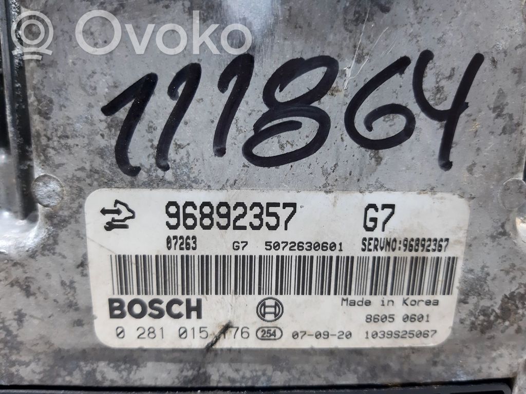Engine control unit/module   96892357G7,111864