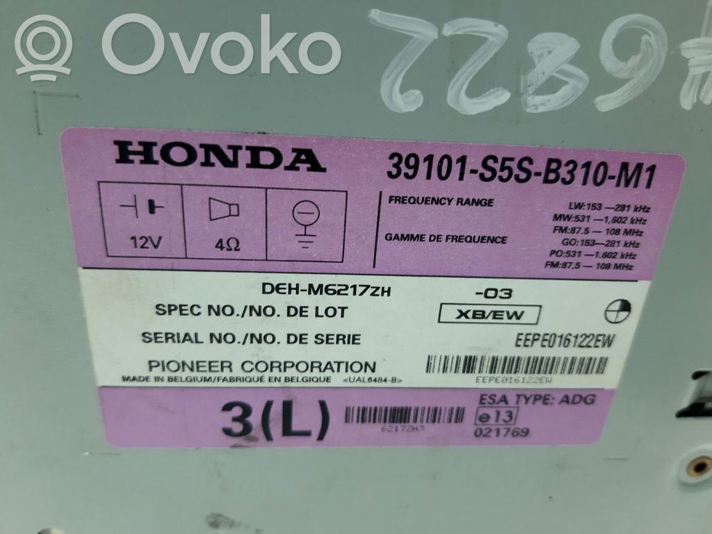 Honda Civic Panel / Radioodtwarzacz CD/DVD/GPS 