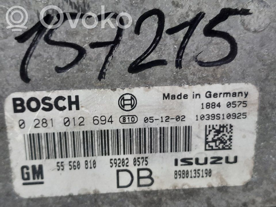 Engine control unit/module   8980135190,157215