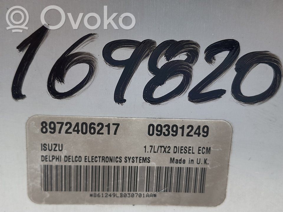 Engine control unit/module   8972406217,169820