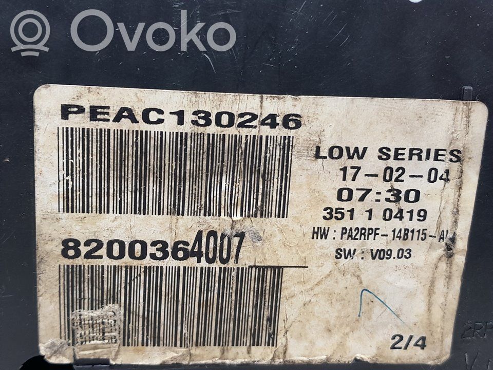 Renault Megane II Tachimetro (quadro strumenti) 
