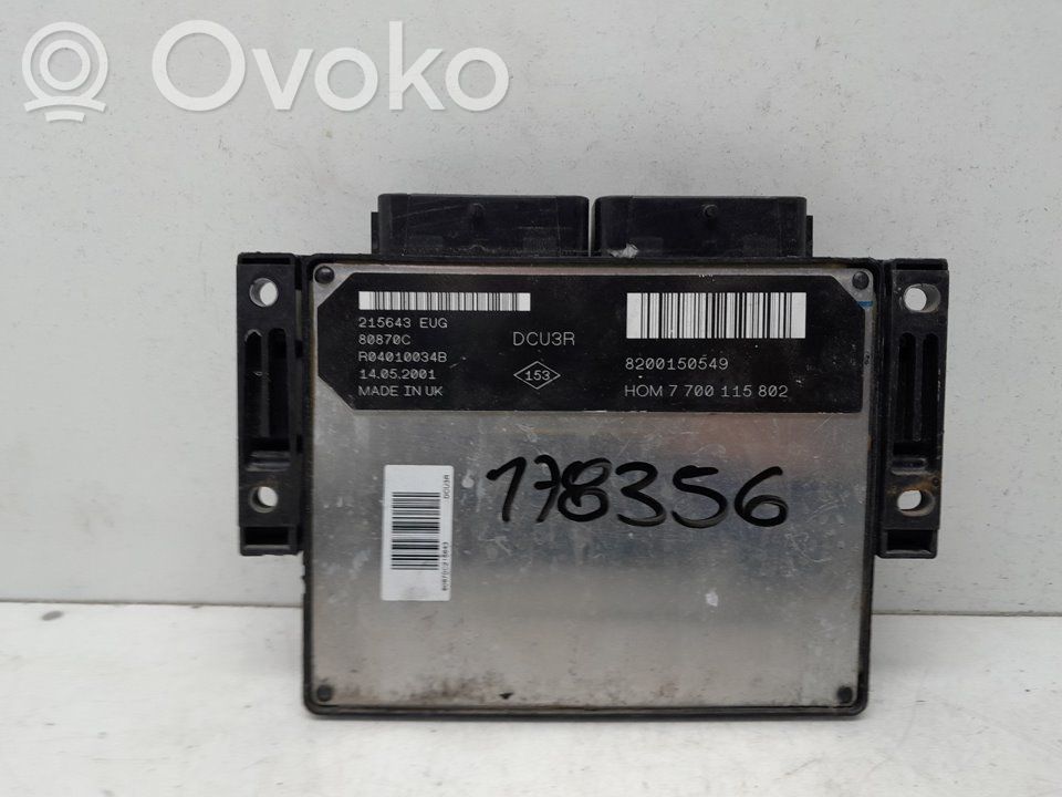 Engine control unit/module   8200150549,178356