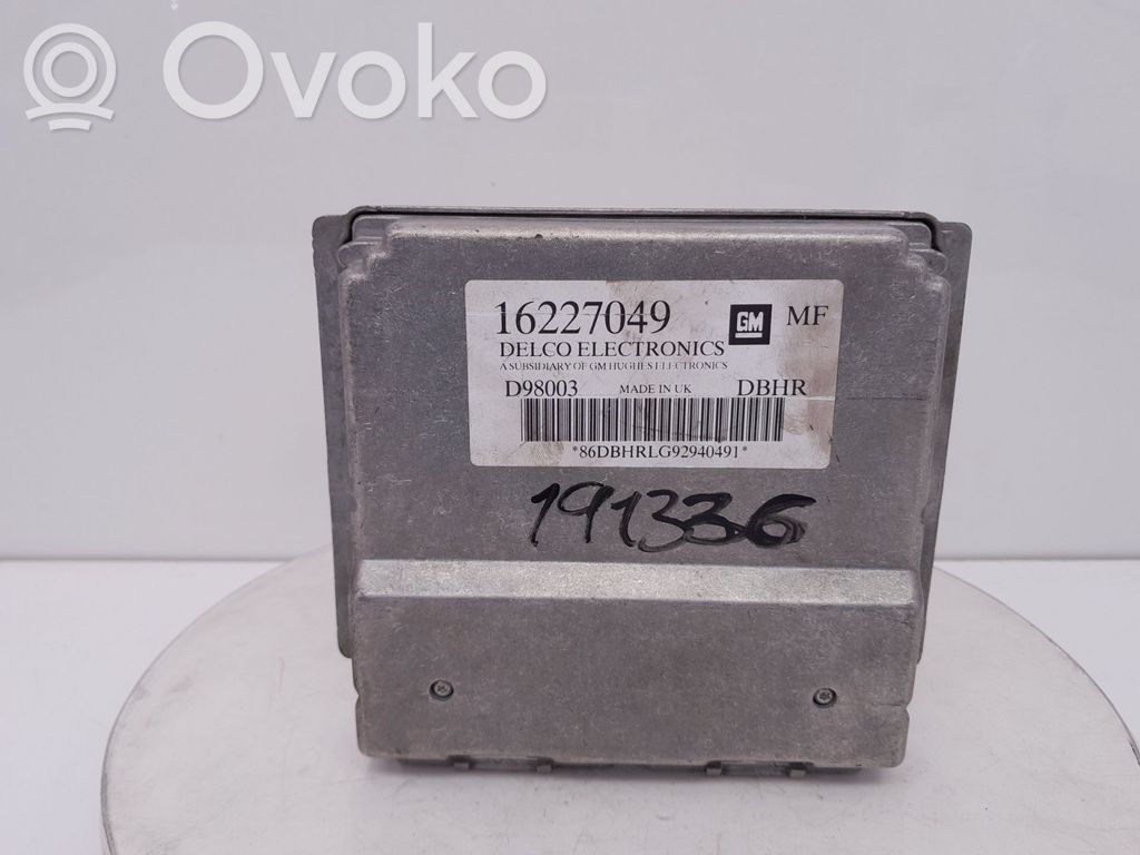 Engine control unit/module   16227049,191336
